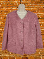 COTSWOLD COLLECTION COAT WOMENS UK 22 ROSE PINK SHORT WOOL MIX JACKET CASUAL