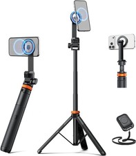 EUCOS 62" Magnetic Phone Tripod for iPhone, Selfie Stick Tripod with Remote