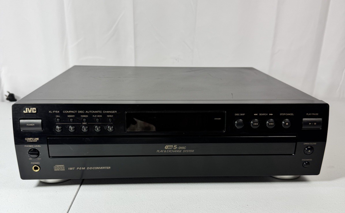 JVC XL-F154 Compact Disc Automatic 5 Disc CD Changer Vintage Media