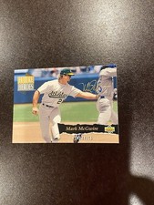 Gold Signature - Rare - Mark McGwire Upper Deck 1993 Future Heroes Athletics PWE
