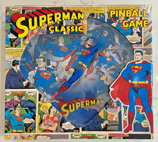 Superman Classic Pinball Game - Schylling  DC Comics Metal W/Glass Marbles NIB