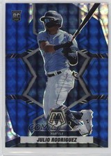 2022 Panini Mosaic Rookies Blue Mosaic Prizm 15/99 Julio Rodriguez #274 5v0