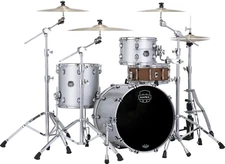 Mapex Saturn Evolution Hybrid Straight Ahead 3-piece Shell Pack - Iridium Silver