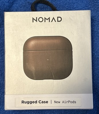 Nomad Modern BROWN Leather Rugged Case For Airpods 3rd Generation ~ Never Used