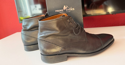 Prime Shoes Berlin Herren Stiefelette Boots Goodyear Welted Black Gr. 11