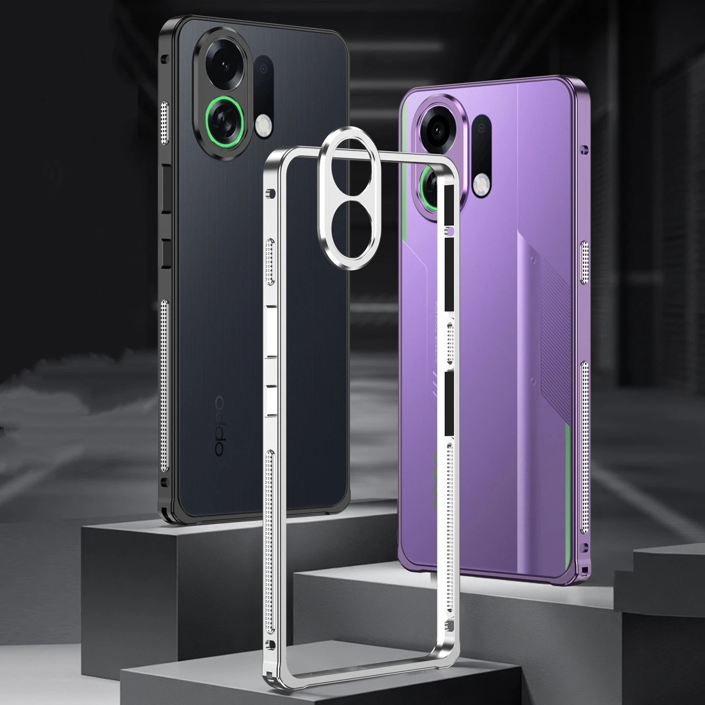 铝合金框架防撞保护壳 适用于 OPPO K30 Turbo Reno 14 Pro 金属镜头保护套 - 第 1 张/共 22 张