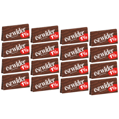 EZ WIDER Rolling Paper 1 1/2 Cigarette Papers (1.5) 288 Leaves (12 Booklets)