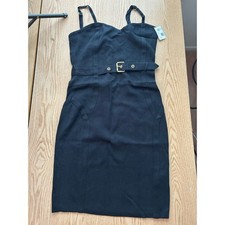 New Women’s Guess Dress Stretchy Periwinkle Black size Large