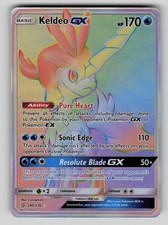 Keldeo GX 240/236 Rare Rainbow Unified Minds Pokemon LP (micro dent) on eBay