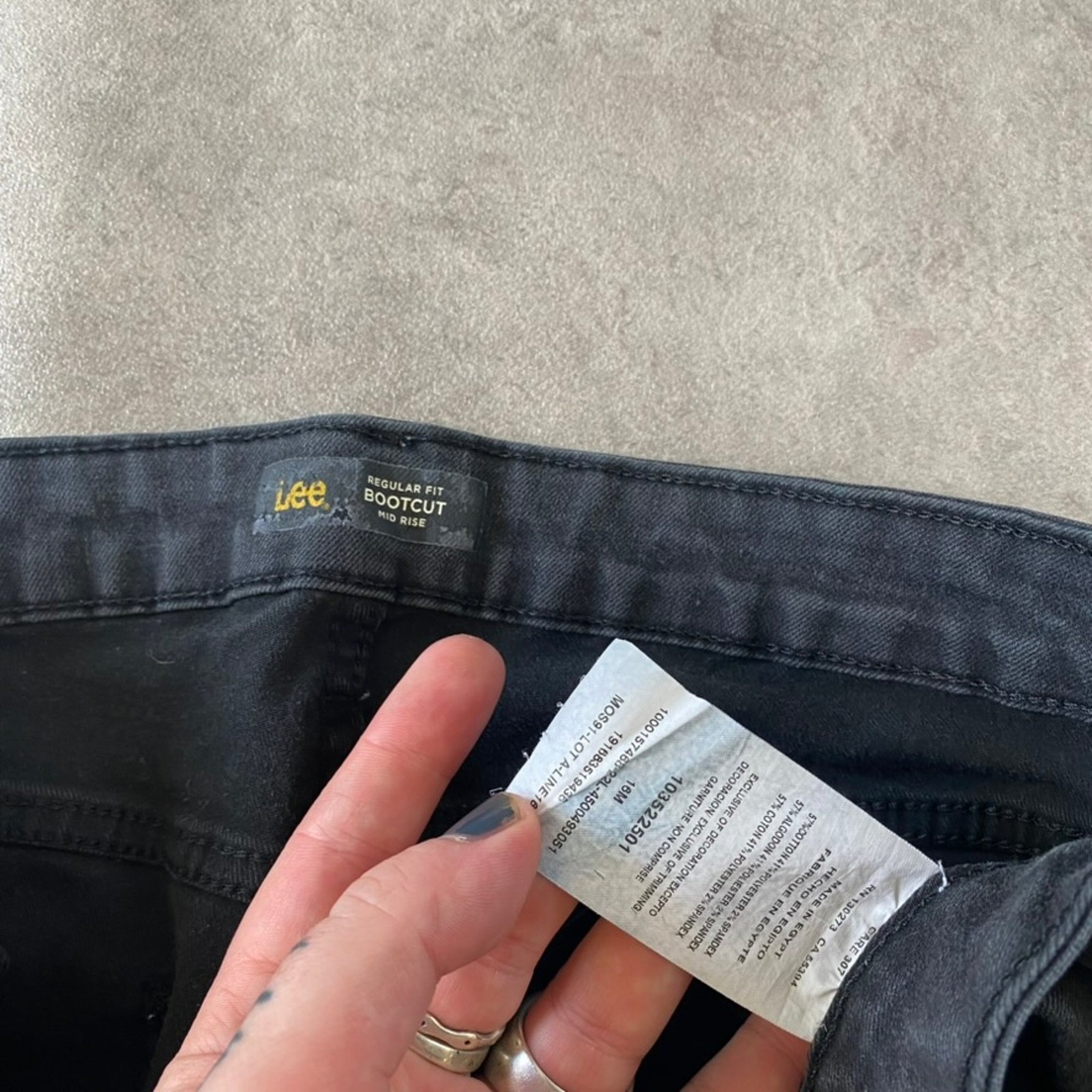 Lee Jeans Womens 32" Bootcut Y2K Regular Fit Denim Trousers, Black image 5