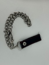 Leatherette Metal Chain Keychain Swivel Clasp 10 in