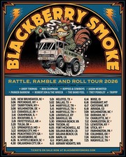 Blackberry Smoke Rattle Ramble Roll Tour 2026 Poster Country Rock Wall Art