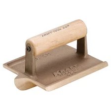 Kraft Tool Cf304 Concrete Groover, Bronze/Wood, 3/8 Radius