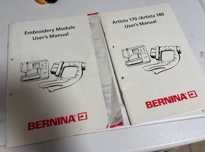 Bernina Artista 170 180 Users Manual Instructions: Coil Bound 27 Pages