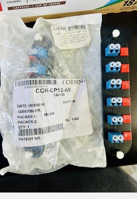 Corning CCH-CP12-A9 Closet Connector Housing Panel LC Adapters 12 Fiber -35 avai