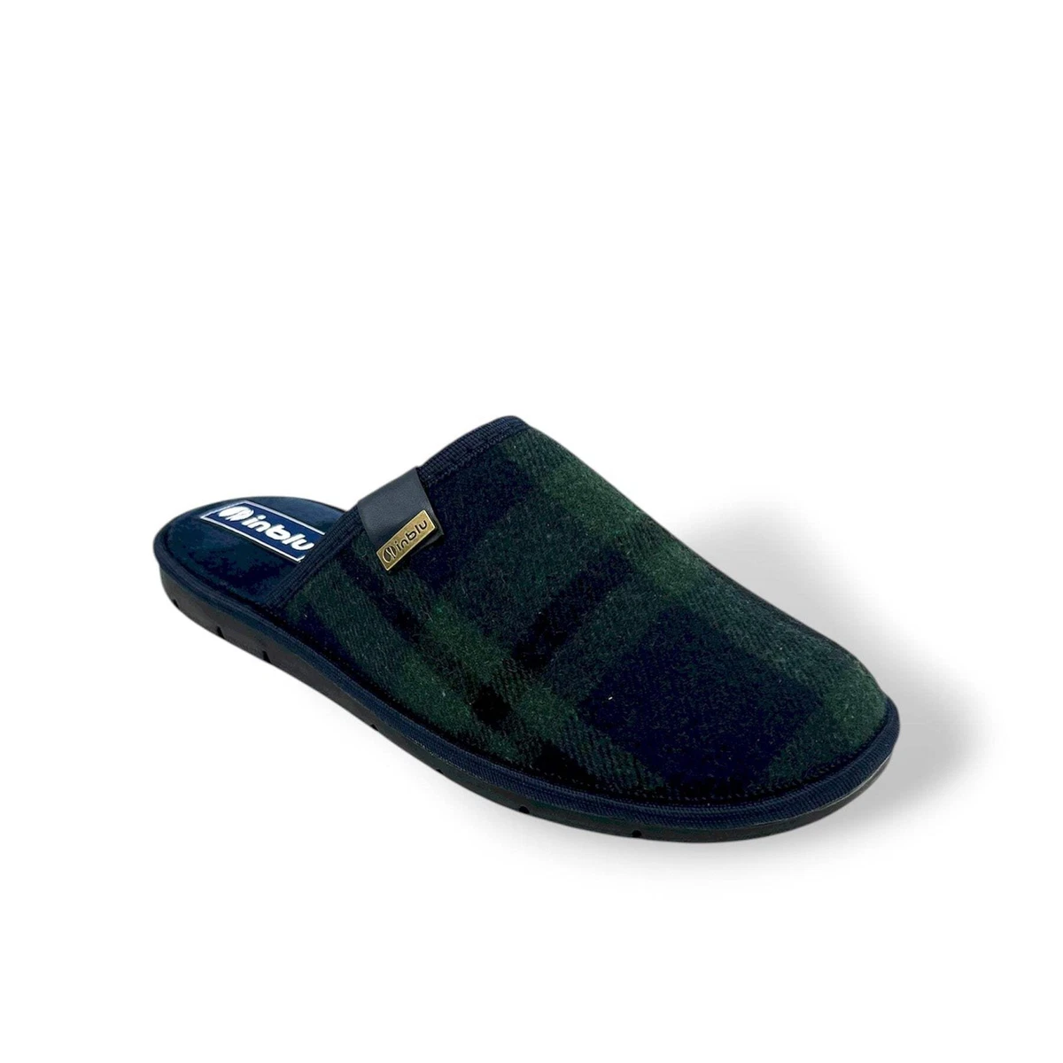 inblu FN000092 Nero Ciabatte Uomo Sottopiede ANATOMICO Soft Zeppa 2 CM