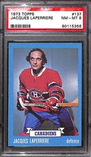 1973 Topps #137 Jacques Laperriere PSA 8 NM-MT 60115356 