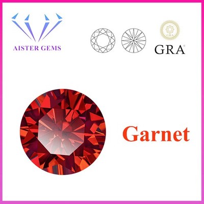 Rainbow Orange Red Moissanite Round Cut VVS1 Loose Stone 0.5-5Ct