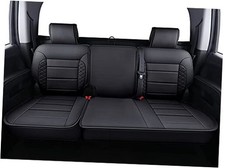 Rear Silverado Seat Covers, Fit for 2019-2025 2019-2026 Rear Black Rear