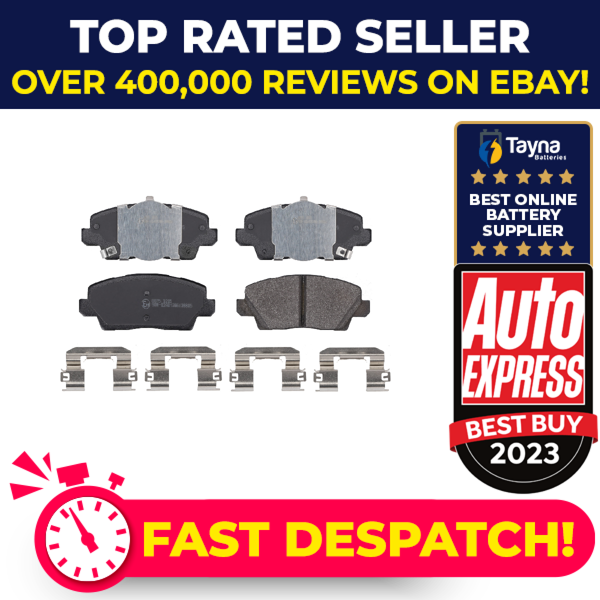 Brake Pads Set fits KIA PICANTO JA 1.0 Front 2017 on Blue Print 58101G6A00 New