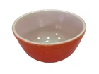 VINTAGE  1940's/50`S PYREX #402 Red ORANGE  1 1/2 Qt MIXING BOWL