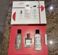 Philosophy Amazing Grace 3 Pc Eau de Toilette Gel Lotion Travel Size Gift Set