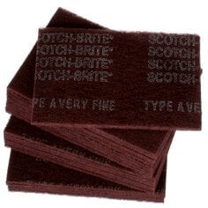 Scotch-Brite 7447 Pro Hand Pad, Very Fine Grade, Pack of 60, 6 in x 9 in,