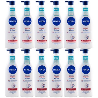 Nivea Body Lotion Repair & Care 72h Feuchtigkeit 12 x 250ml sehr trockene Haut