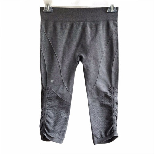 Ivivva Breathe Love Flow Crop Seamless Leggings Lululemon Girls Size 12 Ruched - Picture 2 of 12