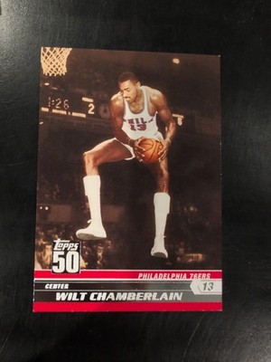 2007-08 Topps 50 #45 Wilt Chamberlain  76ers 