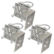 Antenna Mast Clamp, 3PCS Pole Mount Bracket with Double U Starlink Mount, 3PCS