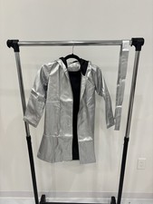 Silver Trench Coat w/ Belt kids size 9 Brand ...
