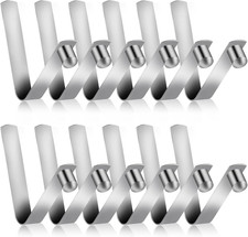 12 Pieces Tent Pole Spring Clips Push Button Spring Clip Stainless Steel Kayak P