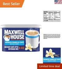 Kosher Certified Café-Style Instant Coffee Mix - French Vanilla 8.4 oz Delight