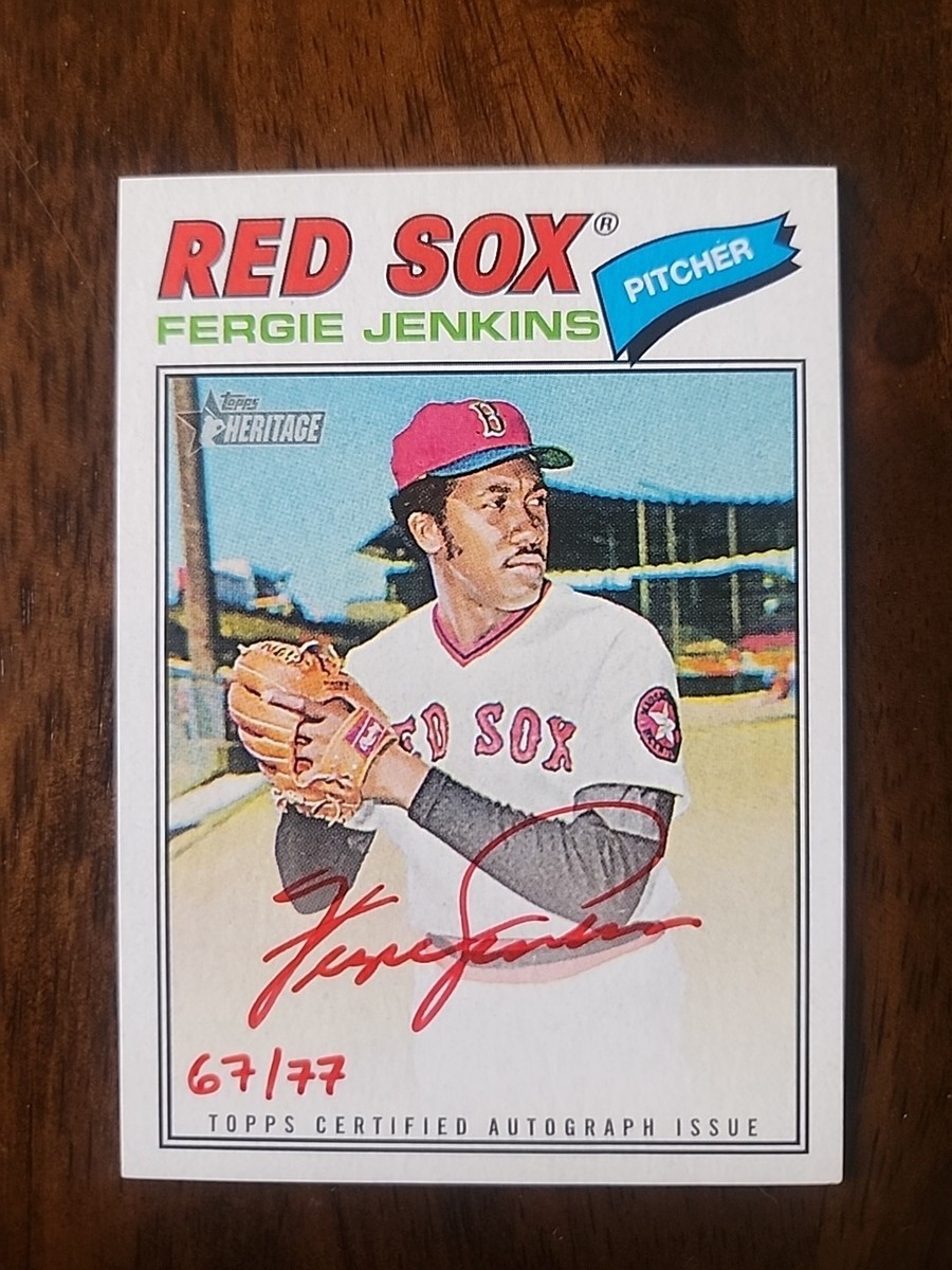 2026 Topps Heritage Baseball SP 67/77 Red Ink Auto Fergie Jenkins