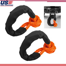 12x22 Inch Soft Shackles Recovery 2pcs Tow Shackle Kit 37500lbs Breaking Stre 12x22 Inch Soft Shackles Recovery 2pcs Tow Shackle Kit 37500lbs Breaking Stre