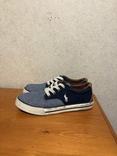 Polo by Ralph Lauren Kids Boys Layton Navy Canvas Sneakers Size 2