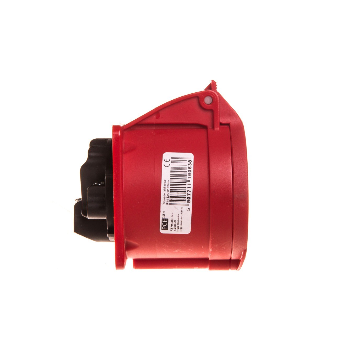 32A 5P panel socket 400V/70x70 panel sockets 325-6
