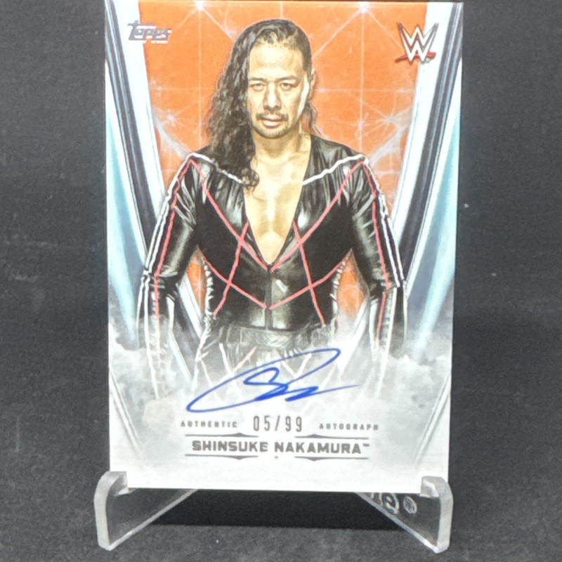 Topps 2020 WWE Undisputed Shinsuke Nakamura Authentic Autograph A-SN /99