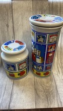 Vintage colourful Pasta Storage Jars