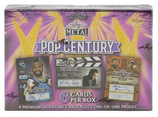 2026 Leaf Metal Pop Century Hobby Box - 6 Cards Per Box - 4 Autographs Per Box