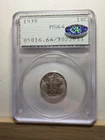 1939 Mercury Dime PCGS MS64 Gold CAC PQ Premium Registry Quality 10C