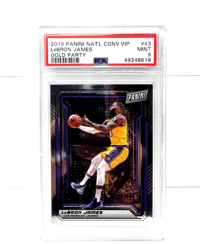 2019 National Convention VIP Gold Party LeBRON JAMES Basketball Card PSA 9 MINT