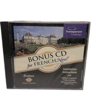 Transparent Language Bonus CD For French Now CD ROM New B38