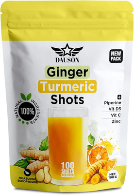 Ginger Turmeric Supplements with Piperine, Vitamin C, Vitamin D3 & Zinc | 100 Se