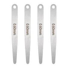4pcs Metric Thickness Feeler Gauge 0.6mm Single Blade Tapered Feeler Gauge
