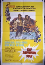 THE SOUTHERN STAR Movie Theatrical Original One Sheet Poster, 1969, 27" x 41"