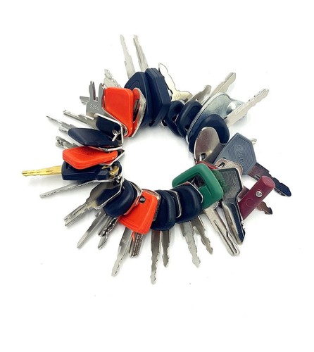 38 Heavy Equipment / Construction Master Key set Fit Volvo JD CAT JCB Kubota JLG - Picture 5 of 5