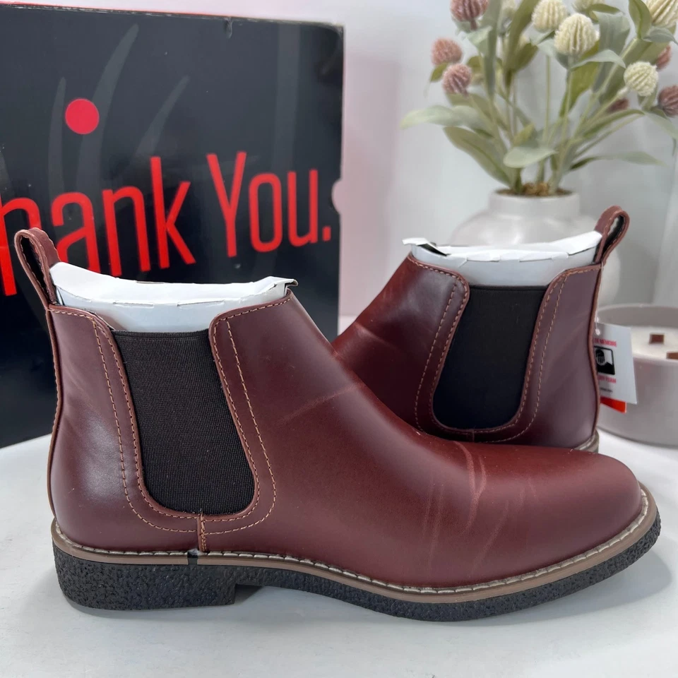 Bota Pull On Deer Stags Zane Cuero Redwood/Marrón Oscuro Niño EE. UU. 5M Foto 4 de 4