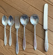 Community Plate Adam Pattern Fork Spoons Knife Lot